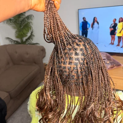 knotless french curl